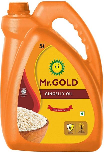 Mr. Gold Gingelly Oil Can (Sesame Oil/Til Oil), 5L Sesame Oil Can