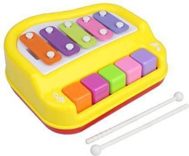 Mickleys Musical Xylophone and Piano, Non Toxic, Non-battery for Kids