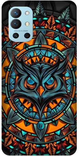 Yoprint Back Cover for OnePlus 9R owl pattern art Printed back Cover