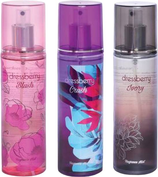 Dressberry Blush, Clush and Ivory Combo Body Mist  -  For Women