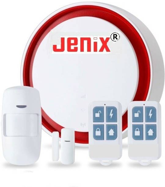 jenix WiFi GSM Home Security Alarm System Siren with Door Sensor Motion Sensor Mobile App Operated Door Door Window Alarm