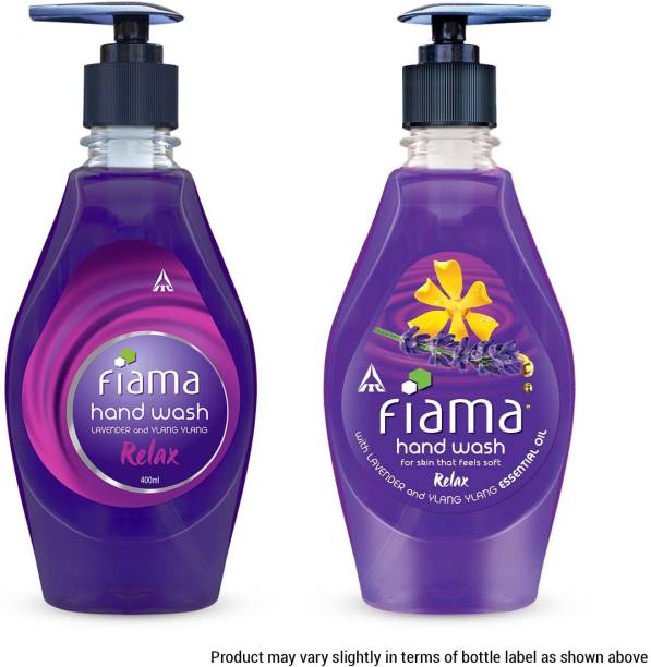 FIAMA Relax hand wash, Lavender and Ylang Ylang, 400ml Hand Wash Bottle