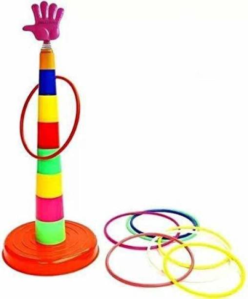 SR Toys Mini Series Ring Quoits Throw Game Kids Toy - Multi Color