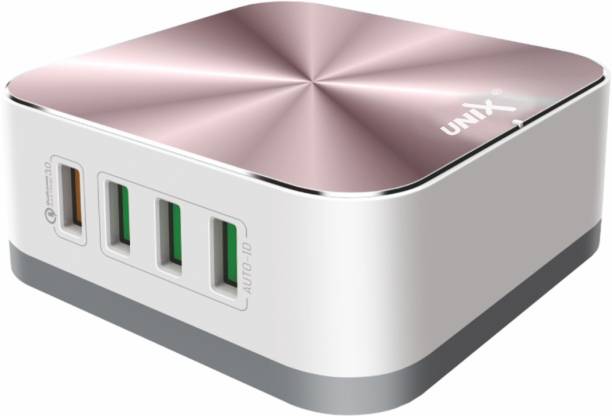 Unix 5 A Multiport Mobile 8 USB Multi USB Charger Is For Desktop Or Office Charger with Detachable Cable