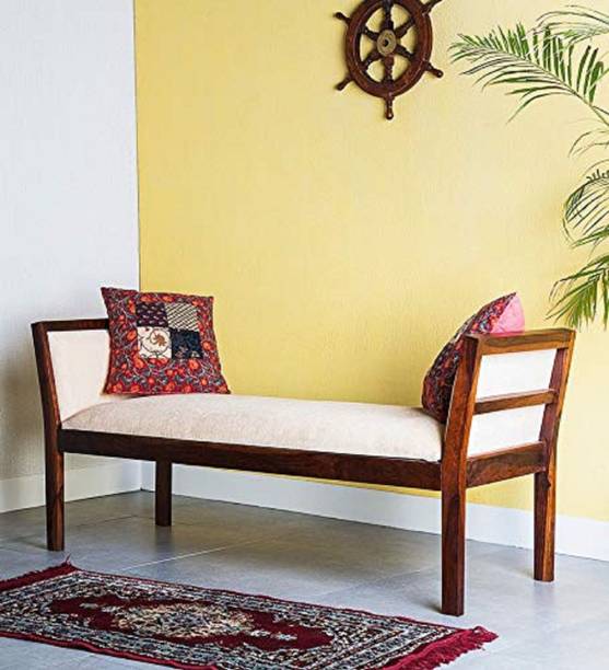 Shagun Arts Sheesham Wood Bench for Living Room | Hallway & Balcony Furniture | 2 Seater Dining Bench | | Brown Finish Solid Wood 2 Seater