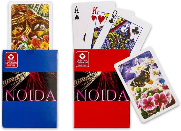 Noida Plastic Playing Cards, Bridge Size, 2 Decks of Cards