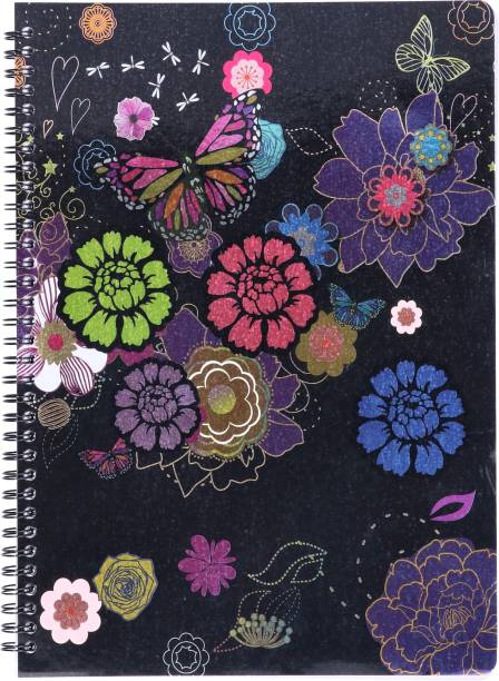 NAVNEET Youva Wiro Bound Notebook - Jazz A4 - 21 x 29.7 A4 Notebook Single Line 160 Pages