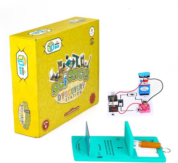 Sparklebox Science Activities Kit for Grade 8 | Age 12-15 years | 28 Experiments for STEM Learning with Activity Manual | For CBSE, ICSE & State | Experiment Wise QR Code for Video Explanation