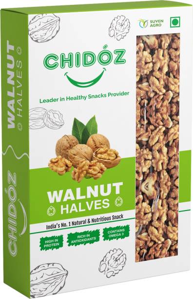 Chidoz Chilean Walnut/Akhrot Halves , Premium Quality (Without Shell) Walnuts