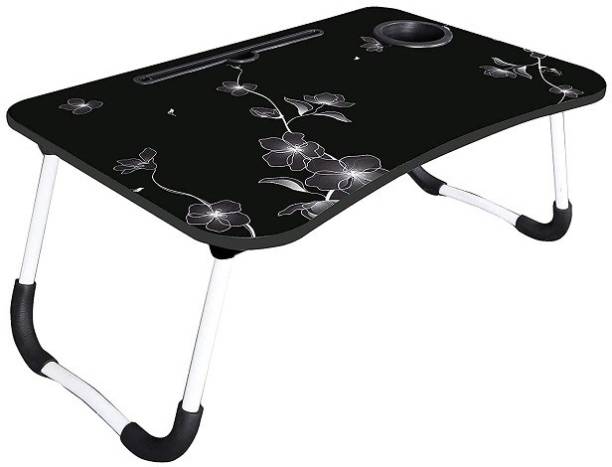 AVI CREATION Multipurpose Foldable Table with Cup Holder, Study , Bed ,Table, Portable Metal Portable Laptop Table