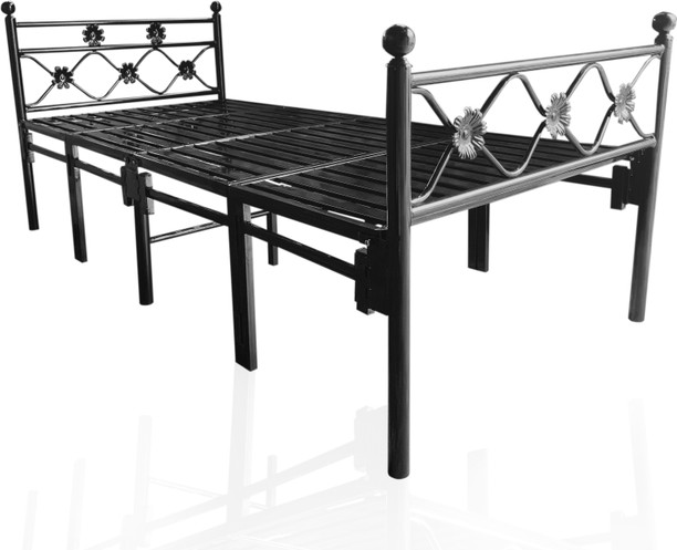 steel cot with storage