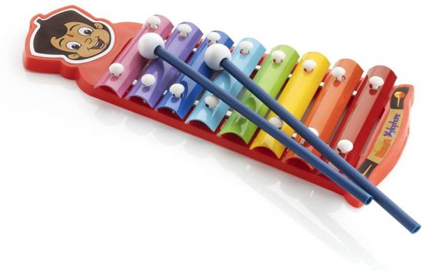 jmv Tin Tin Xylophone with 8 nods Musical Toy for Babies/Kids for Boys & Girls of 1,2,3,4 Years Old Age(Bear)Metal & Plastic