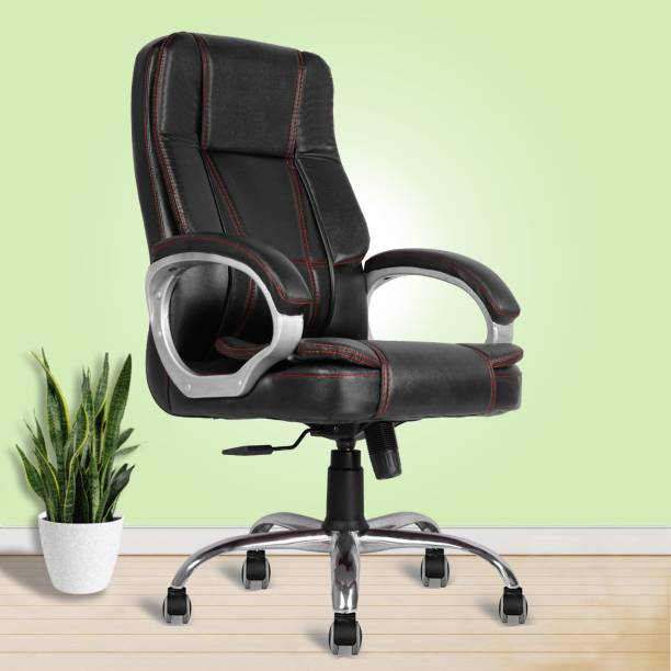 beaatho Vintage Ergonomic Leatherette Executive High Back Revolving Desk Chair (Multi Color Options) Leatherette Office Executive Chair