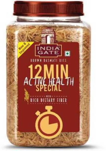 INDIA GATE GATE 12 Min Active Health Special Brown Basmati Rice (Full Grain, Polished)