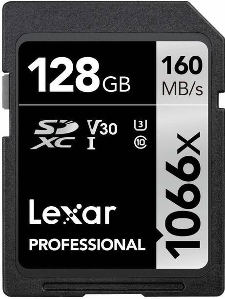 Lexar PROFESSIONAL 1066X 128 GB SDXC UHS-I Card Class 10 160 MB/s Memory Card