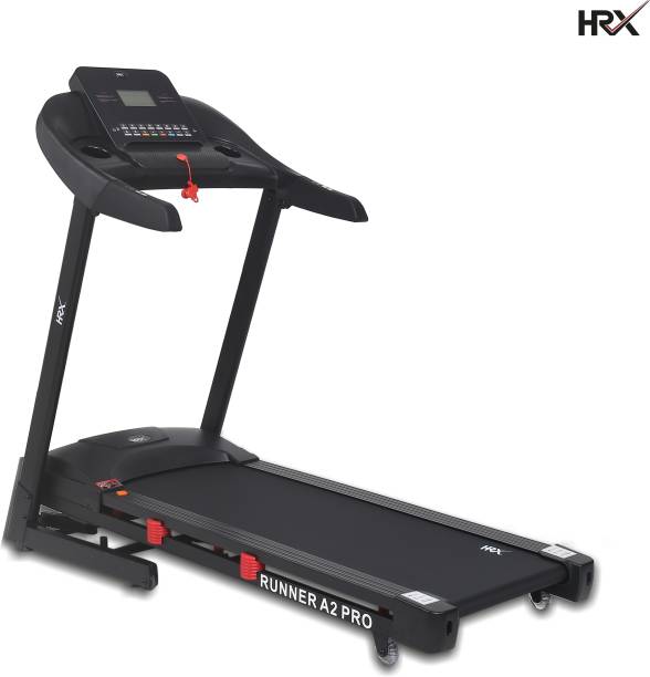 HRX RUNNER A2 PRO Foldable Automatic Treadmill for Home Gym with Auto-Incline, 2.5HP Peak Best Running Exercise Treadmill