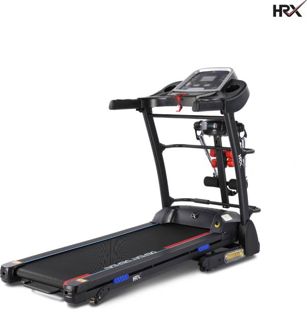 HRX Runner with Incline Foldable Equipment with Massager for Home Gym Fitness Cardio Treadmill