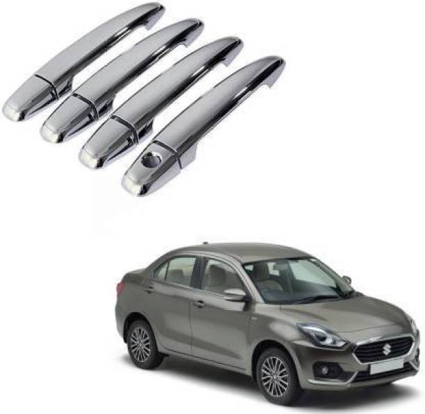 Jetnix (Pack Of 4 Pcs) Stylish Car Door Catch Handle Cover Chrome Finishing Suitable For Swift Dzire 2017 Cars Car Grab Handle Cover