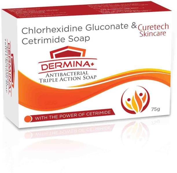 Curetech Skincare DERMINA+ANTISEPTIC SOAP---(PACK OF SIX)