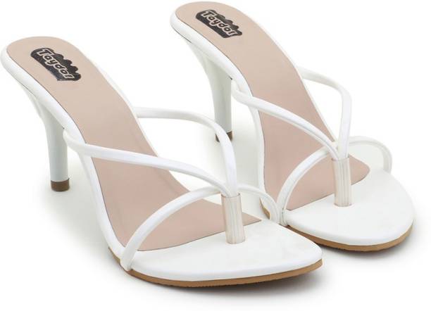 TAYDOL Women White Heels