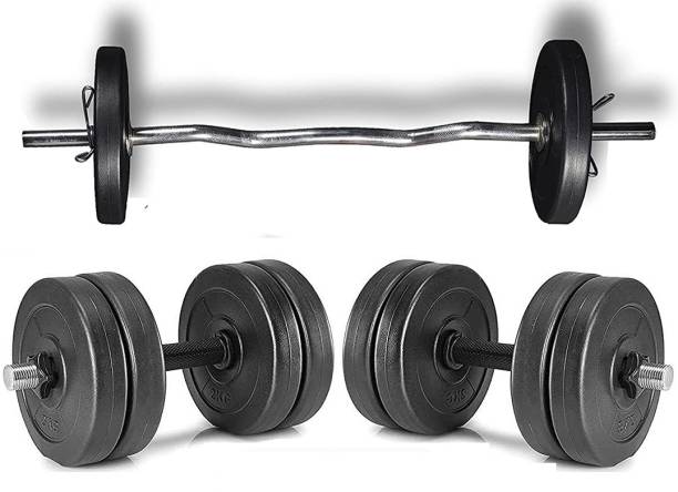 LYCAN 10 kg weight plates , 3 pc rods Adjustable Dumbbell