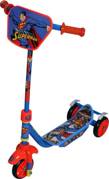 Miss & Chief by Flipkart Superman Licensed Skate scooter For Kids PU Wheel with Rear Brake Easy Grip Handle