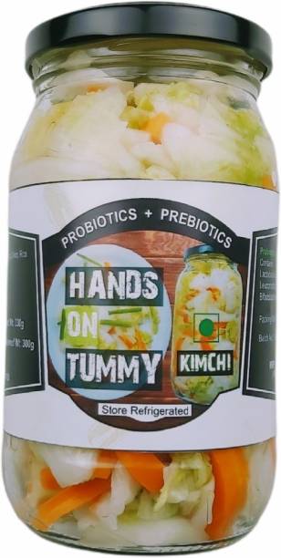 Hands on Tummy White Kimchi Cabbage, Carrot, Radish Pickle