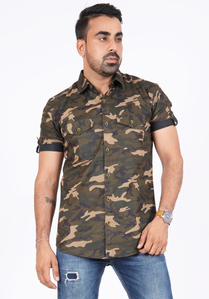 Army color shirt online clearance