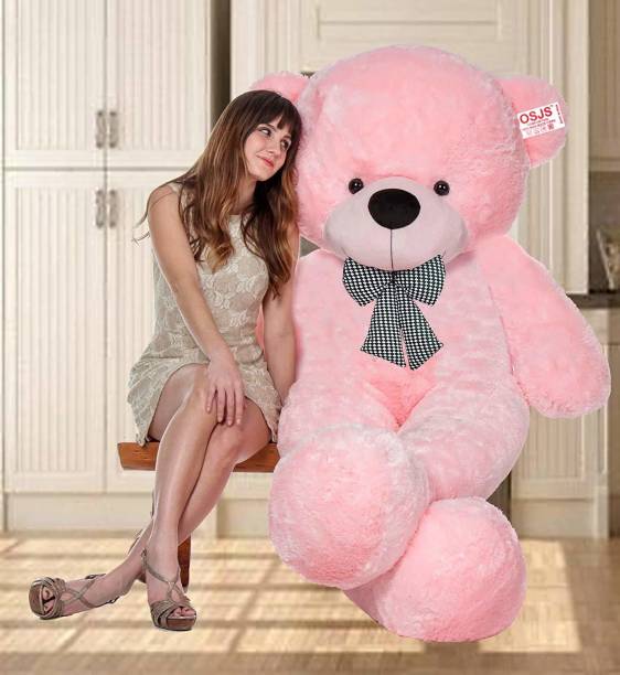 Osjs teddy bear pink colors size 3 feet very soft teddy bear - 90.2 cm (Pink)  - 90 cm