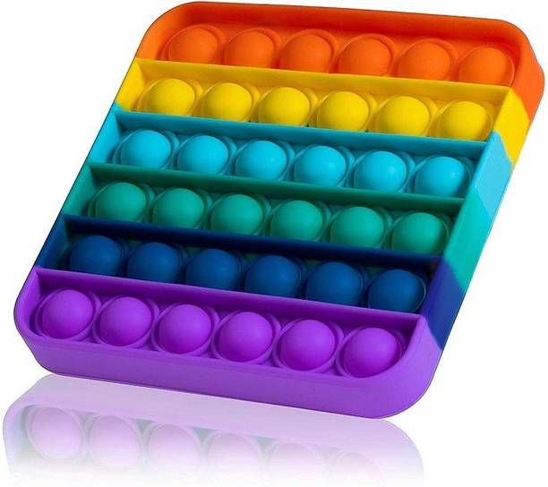 INDOVSION POPit Fidget Toys,Push Pop Bubble Fidget Sensory Toy,Autism Special Needs Silicone Stress Relief Toy,Great Fidget Toy Sensory Toys…