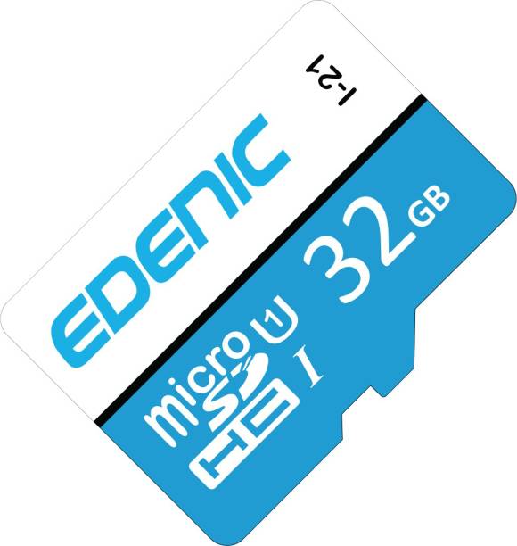 EDENIC 32GB MMC Card 32 GB MicroSD Card Class 10 80 MB/s  Memory Card