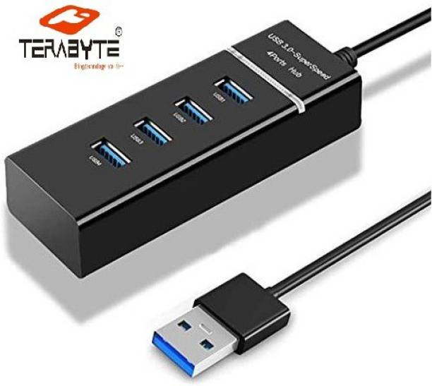 Terabyte USB HUB 3.0 4 Port USB Hub 3.0 Adapter Cable with 5Gbps Speed, Laptop, PC Computers, with Led Indication USB Hub
