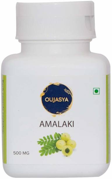 Oujasya Amalaki Ayurvedic Capsules Vitamin C & Anti-oxidant Amla Supplement 500mg (60)