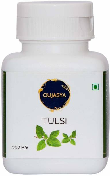 Oujasya Tulsi Ayurvedic Capsule 500mg Immunity Booster, Relieve of Cold, Cough (60count)