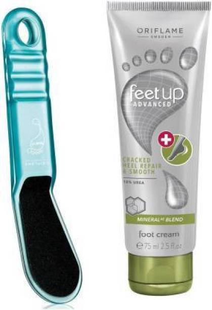 Oriflame Sweden Foot File & FEET UP Advanced Cracked Heel Repair & Smooth Foot Cream