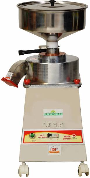 Jaisinghani 1.5 HP Stone Flour Mill, Heavy Duty Atta Chakki for Home with 10 to 12 Kg/hr Maximum Output Flourmill