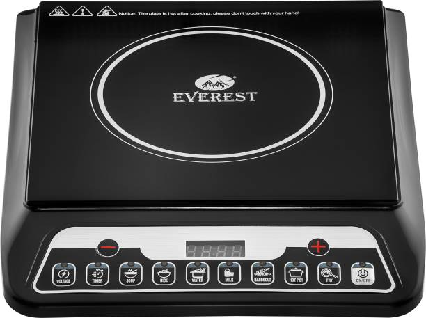 EVEREST Deluxe 1600 W Push Button Controls Induction Cooktop