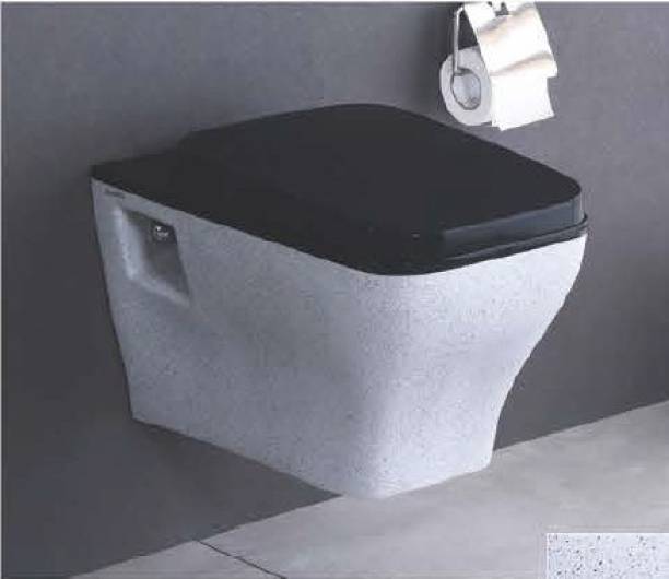 SONARA NEON 21'' BLACK RUSTIC (Dimension - 21''X15''X14'') ONE Piece Wall Mounted Western Toilet Commode Western Commode