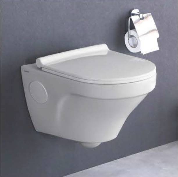 SONARA Messi WHITE (Dimension - 20''X14''X14) ONE Piece Wall Mounted Western Toilet Commode Western Commode
