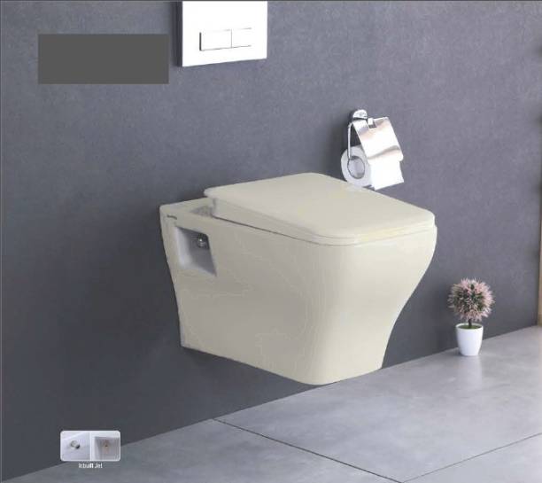 SONARA NEON 21'' IVORY (Dimension - 21''X15''X14'') ONE Piece Wall Mounted Western Toilet Commode Western Commode