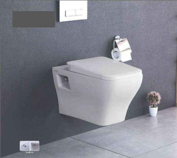 SONARA NEON 21'' WHITE (Dimension - 21''X15''X14'') ONE Piece Wall Mounted Western Toilet Commode Western Commode
