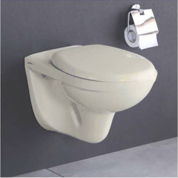 SONARA CUPID IVORY (Dimension - 22''X14''X14'') ONE Piece Wall Mounted Western Toilet Commod Western Commode