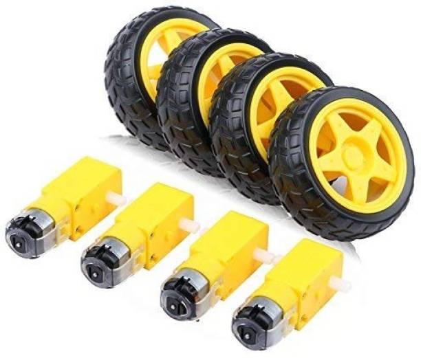 3REE 4 x BO Geared Motor with 4x Wheel - SG400 (Pack of...