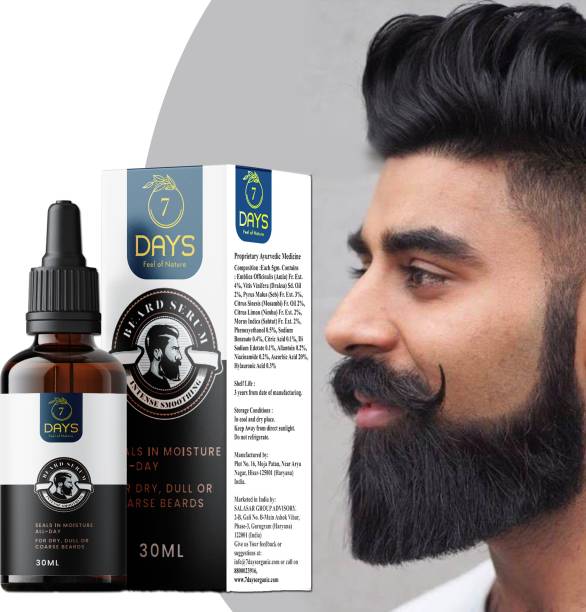 7 Days Beard Growth serum for beard smooth shine & style
