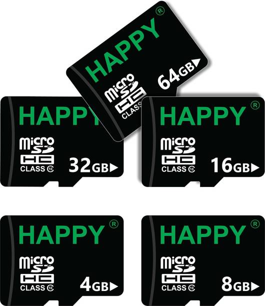 HAPPY MEMORIES 4+8+16+32+64GB MMC Card 120 GB MicroSD Card Class 10 15 MB/s Memory Card