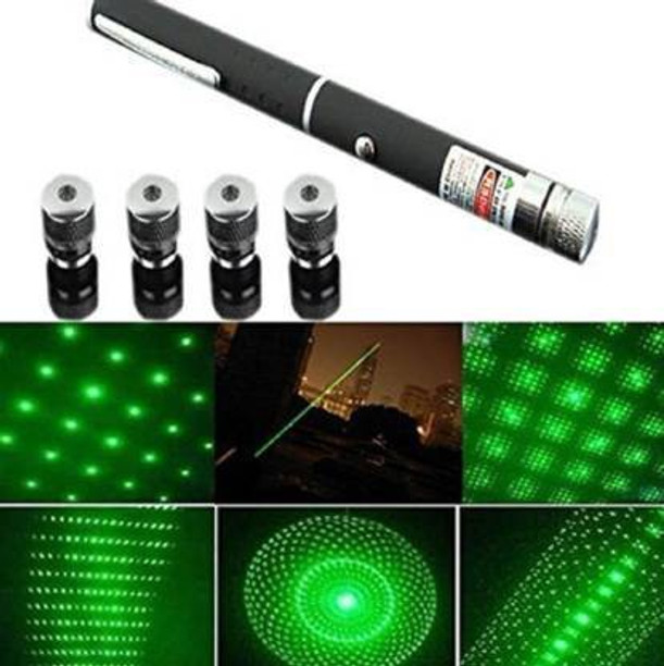 FreeMascot 2-in-1 Line Laser Levels Pointer with Green/Red Line Light Pointer Pen Silver Red Light 