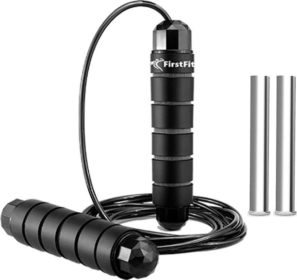 FirstFit Skipping Rope with Ball Bearings Foam Handles and Jump Rope Cable - 120 grams Ball Bearing Skipping Rope