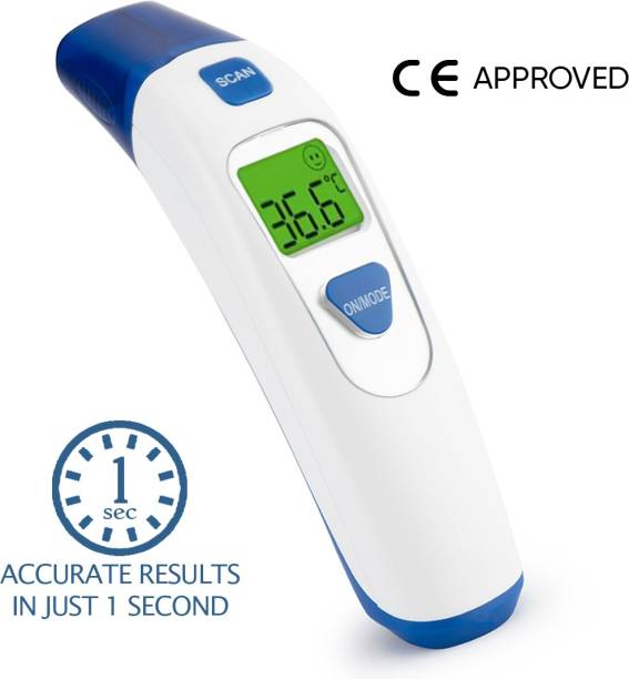 Ozocheck Non-contact Infrared (Ir) Thermometer for Fever Detection | Medical & Home Use 99 Readings Storage Thermometer
