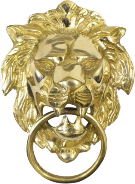 KOHLI BULLET ACCESSORIES Lion Face Badge Emblem For Brass Rear Fender Bike Exhaust Heat Shield