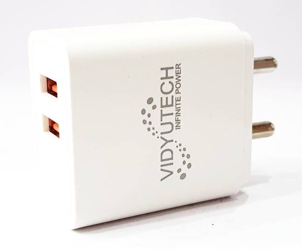 Vidyutech 2.8 Amp, 12W, Dual USB Quick Charger 12 W 2.8 A Multiport Mobile Charger